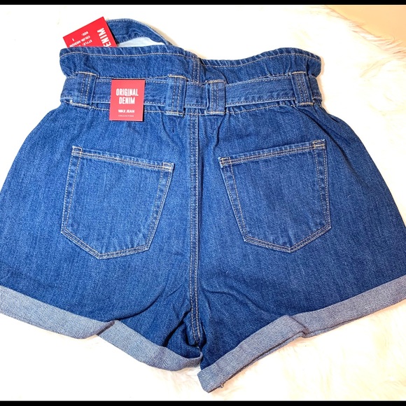 Denim Paperbag Shorts-Size Small - Picture 6 of 6